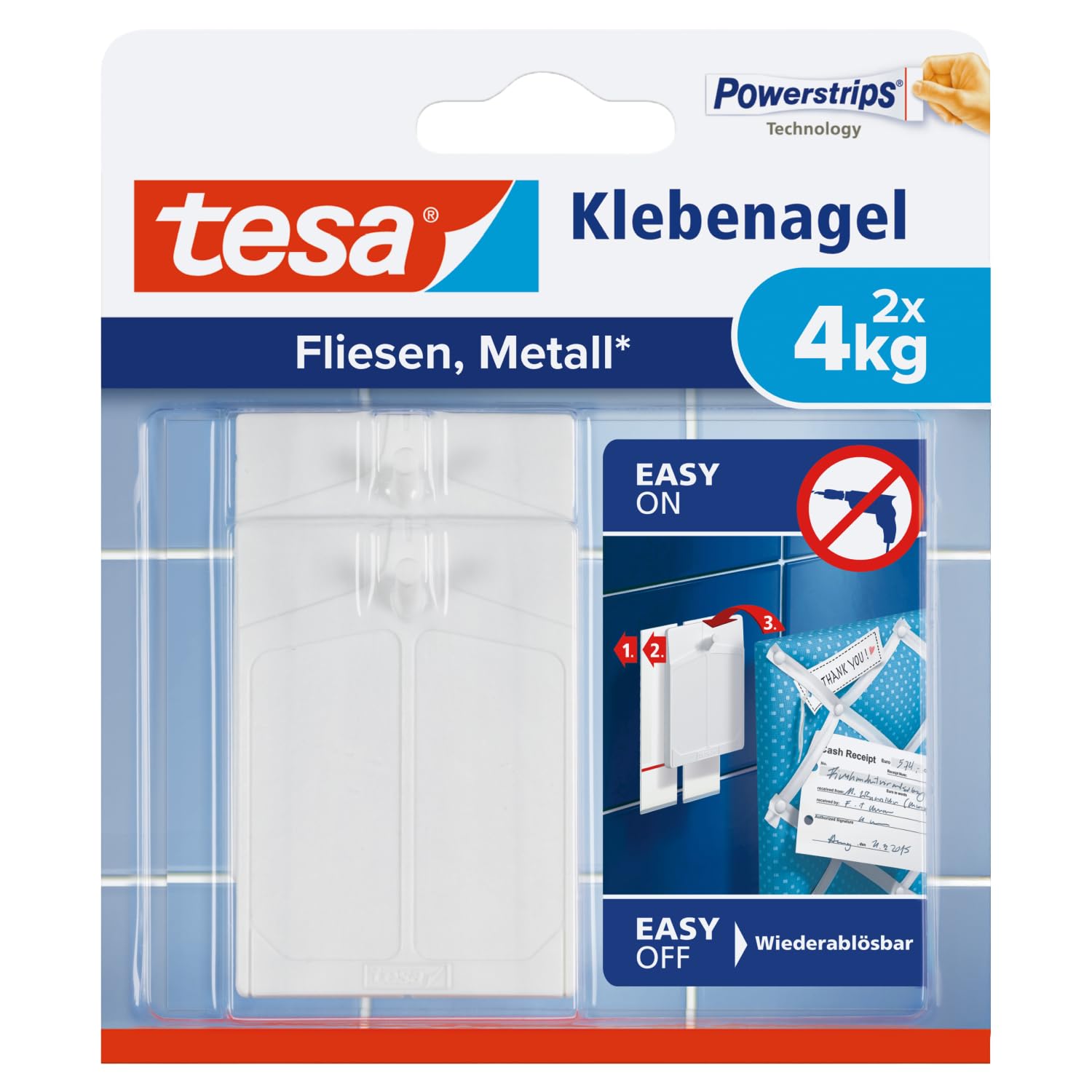tesa Adhesive Nail for Tiles &amp; Metal 4kg