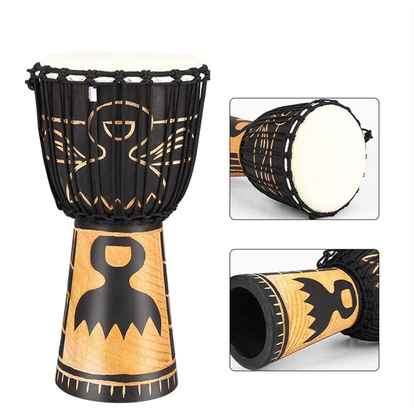TSTS Tambor djembé Djembe CHATISKIN DE 10 PULGADOS Djembe Djembe NIÑO Principiante Instrumento DE TAMBOURINA DE Adultos