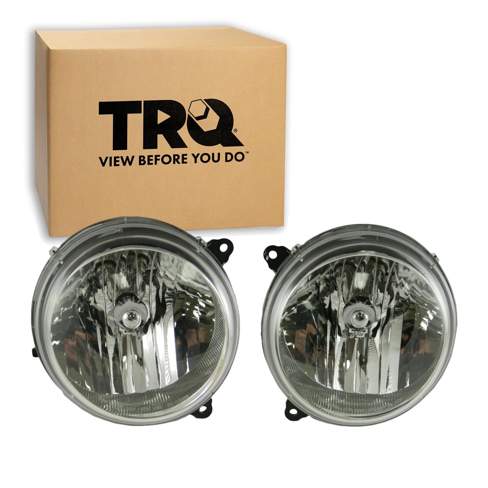TRQ Headlight Assembly Set Driver & Passenger Side FO2502153 FO2503153 Compatible with 97-07 Ford — view 88