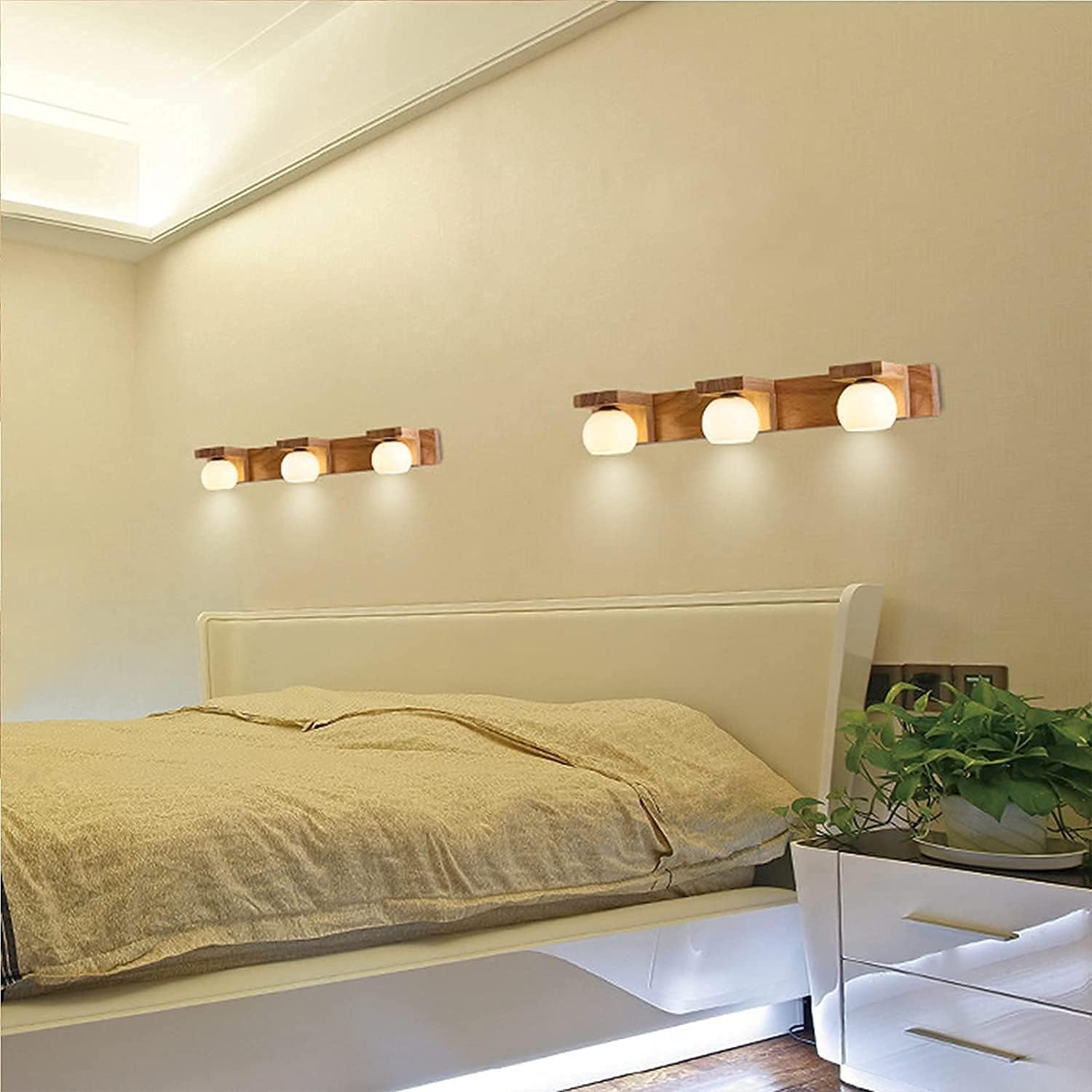 Lámpara de espejo LED Compatible with baño, lámpara pared, luz frontal moderna, Compatible with gabinete, pantalla cristal, Compatible with,para sala de estar