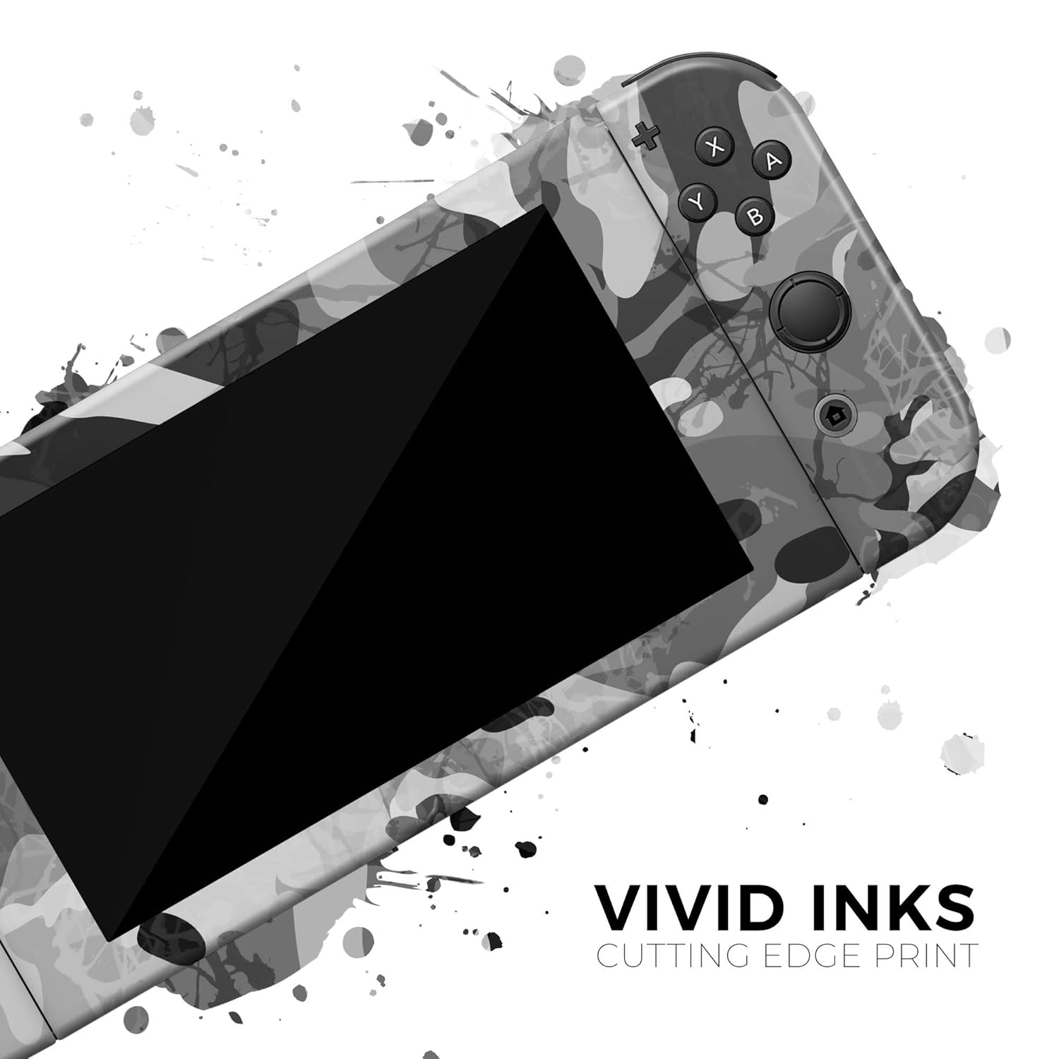 Design Skinz Desert Snow Camouflage V2 - Skin Decal Protective Scratch-Resistant Removable Vinyl Wrap Kit Compatible with The Nintendo Switch Console, Dock & JoyCons Bundle