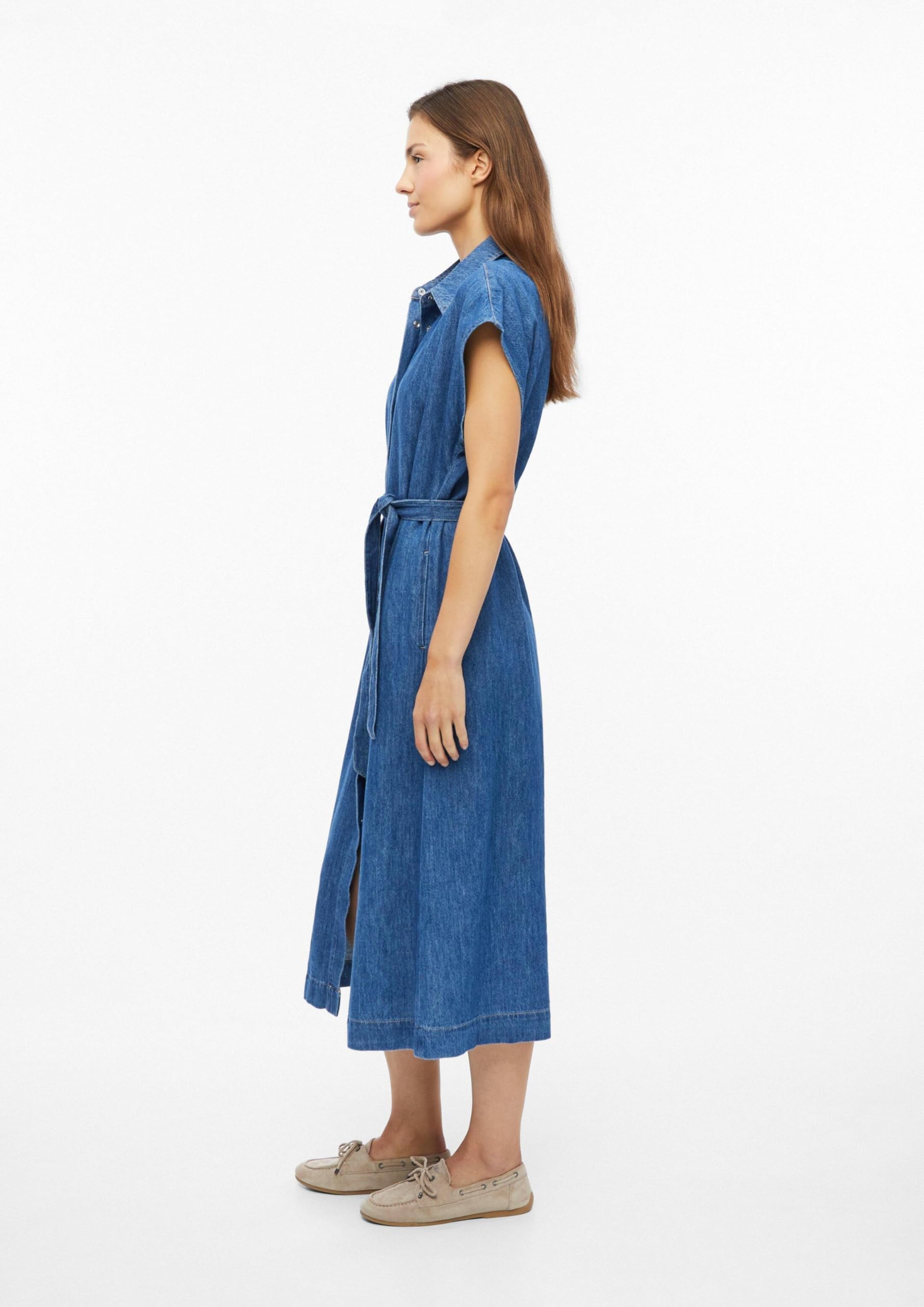 s.Oliver Midi-Denimkleid mit Eingrifftaschen