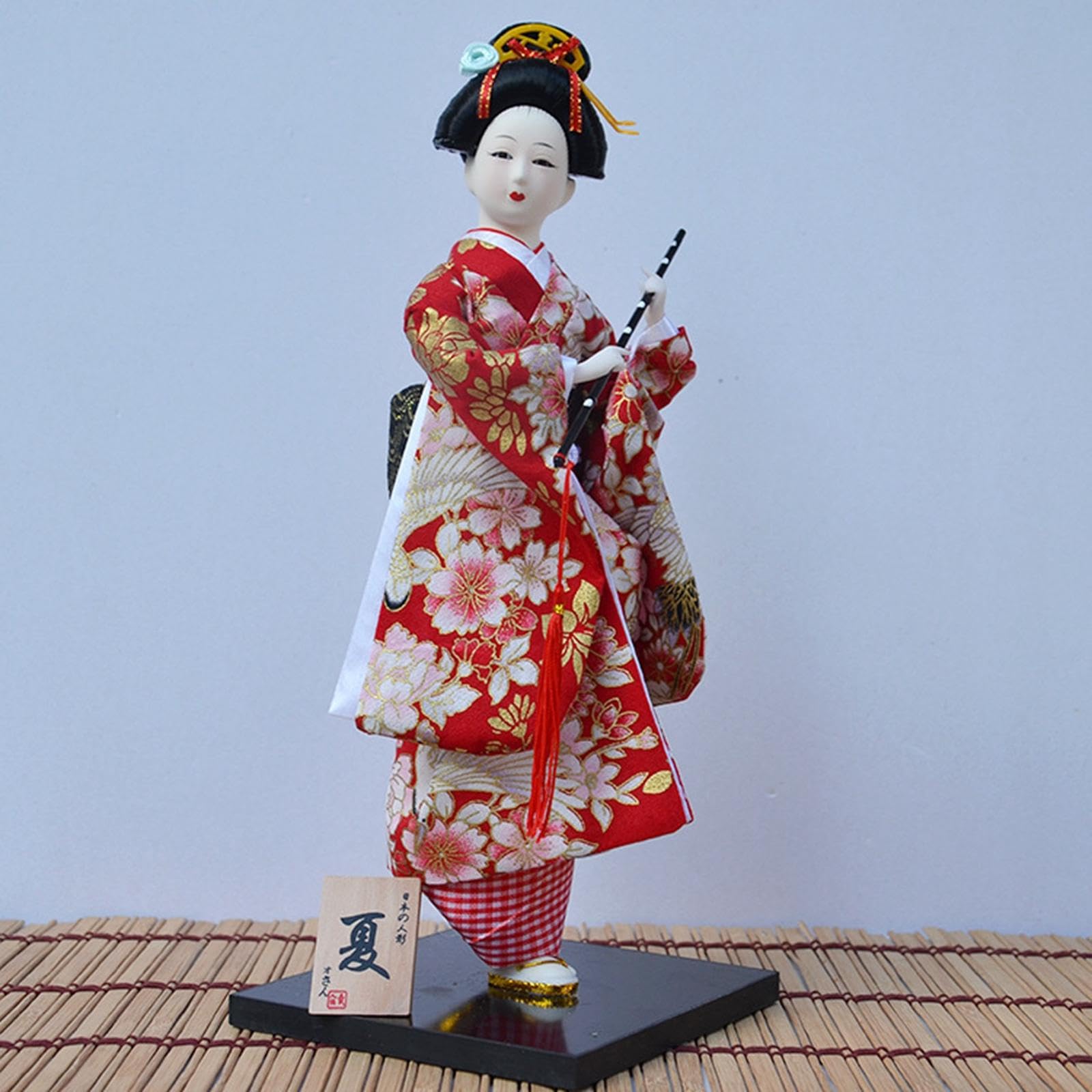 JISADER Estátua tradicional, estatueta kabuki asiática, ornamento