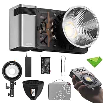 ZHIYUN MOLUS X100 LEDビデオライト 100W 撮影ライト Amazon | [公式旗艦店] ZHIYUN MOLUS X100 LEDビデオライト 100W