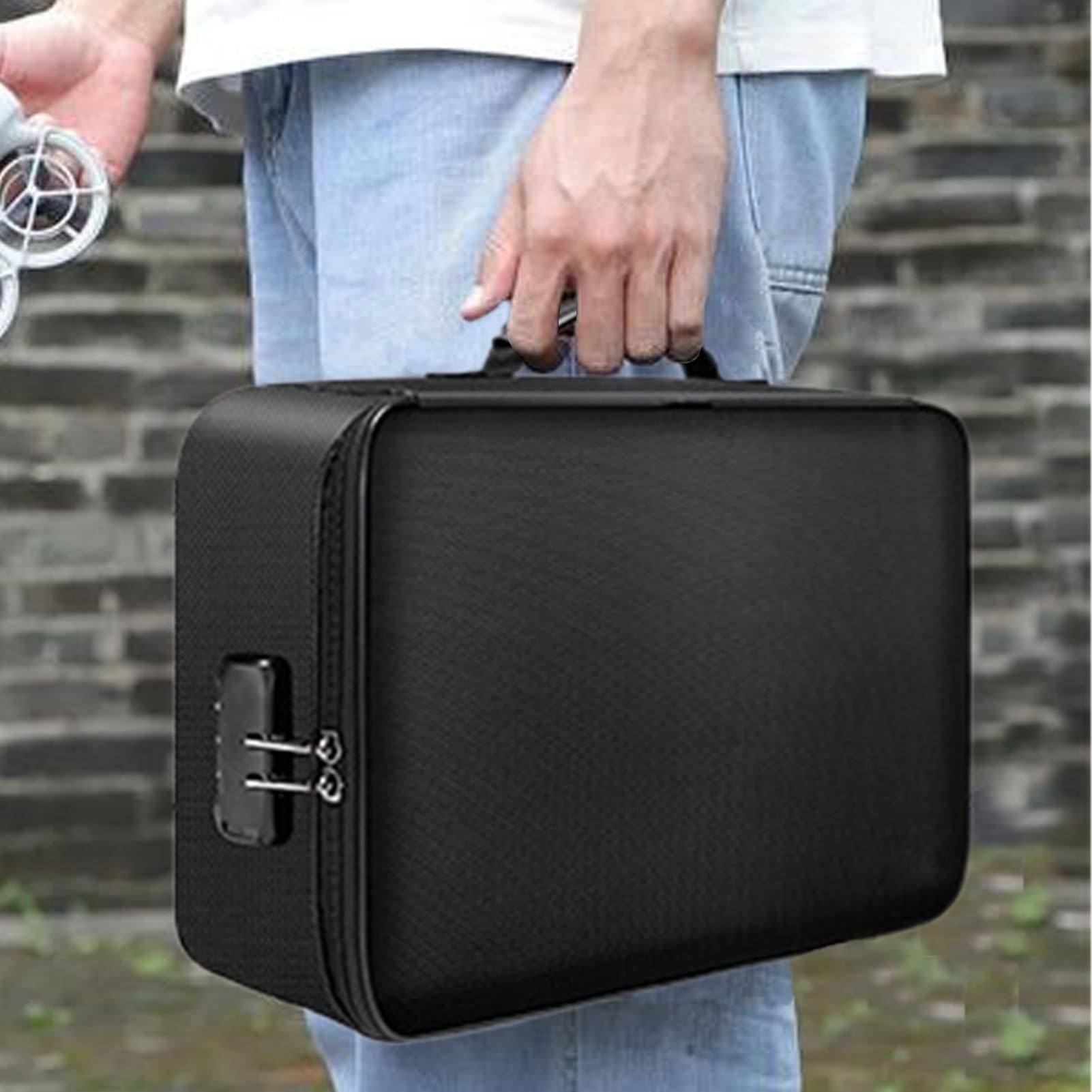 Cassetta portadocumenti ignifuga con serratura Buste ignifughe | Borsa Antifuoco Con Lucchetto Scatola organizer portatile In Caso di Morte con tasche per documenti