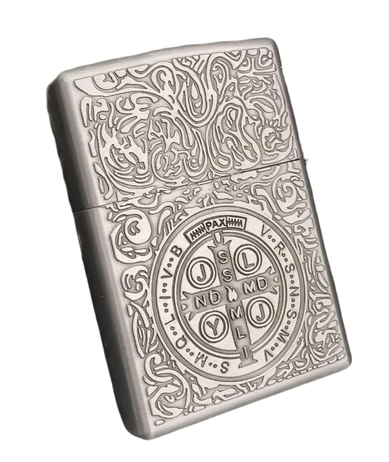 Dcscrfe Men's B Constantine Lighter Vintage Lighter Classic Copper Trench Refillable Antique Kerosene (B)
