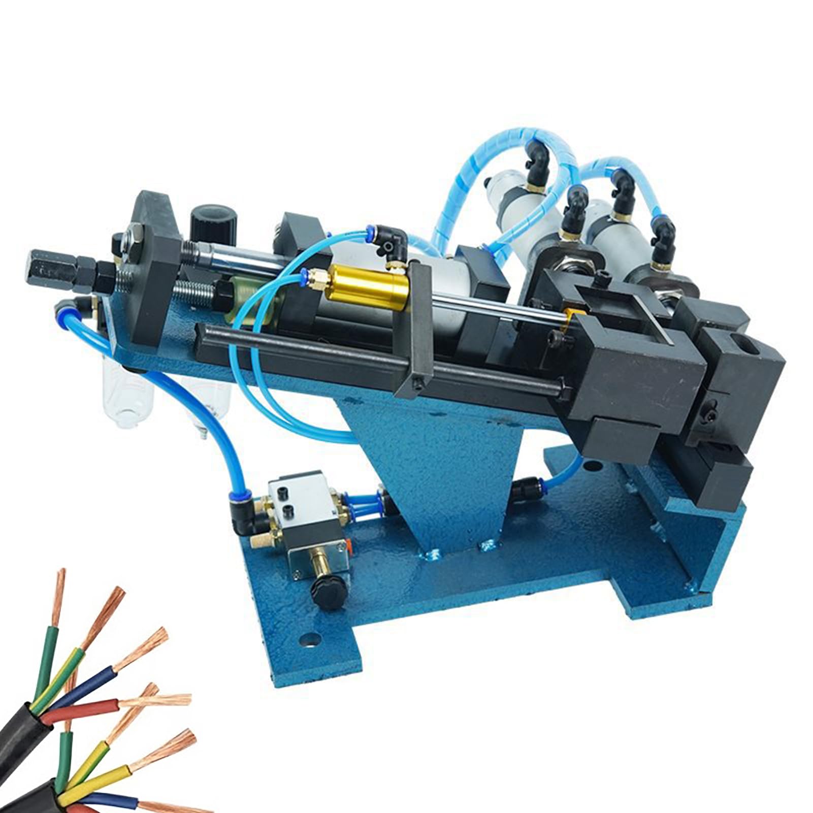 XNXYSMKJ Pneumatic Wire Stripping Machine,Efficient Cable Peeling Tool,Quick Wire Stripper for Electrical and Automotive Applications,stripping Diameter: 2-7mm