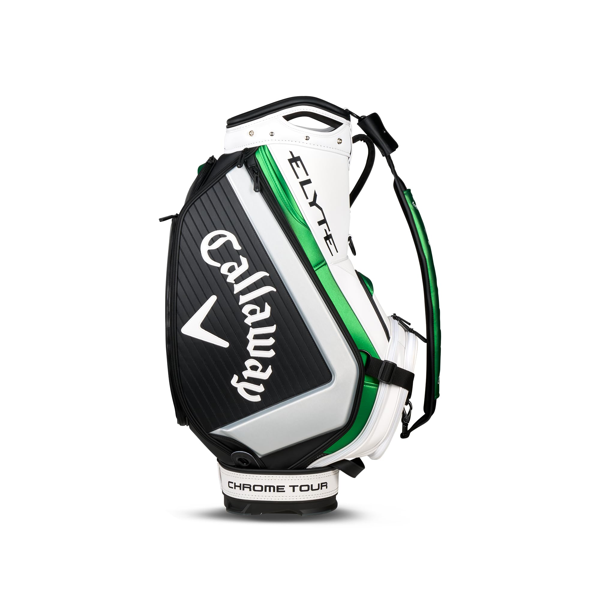 Callaway Golf ELYTE Staff Tour Tasche, Weiß/Schwarz/Grün, Tour Bag