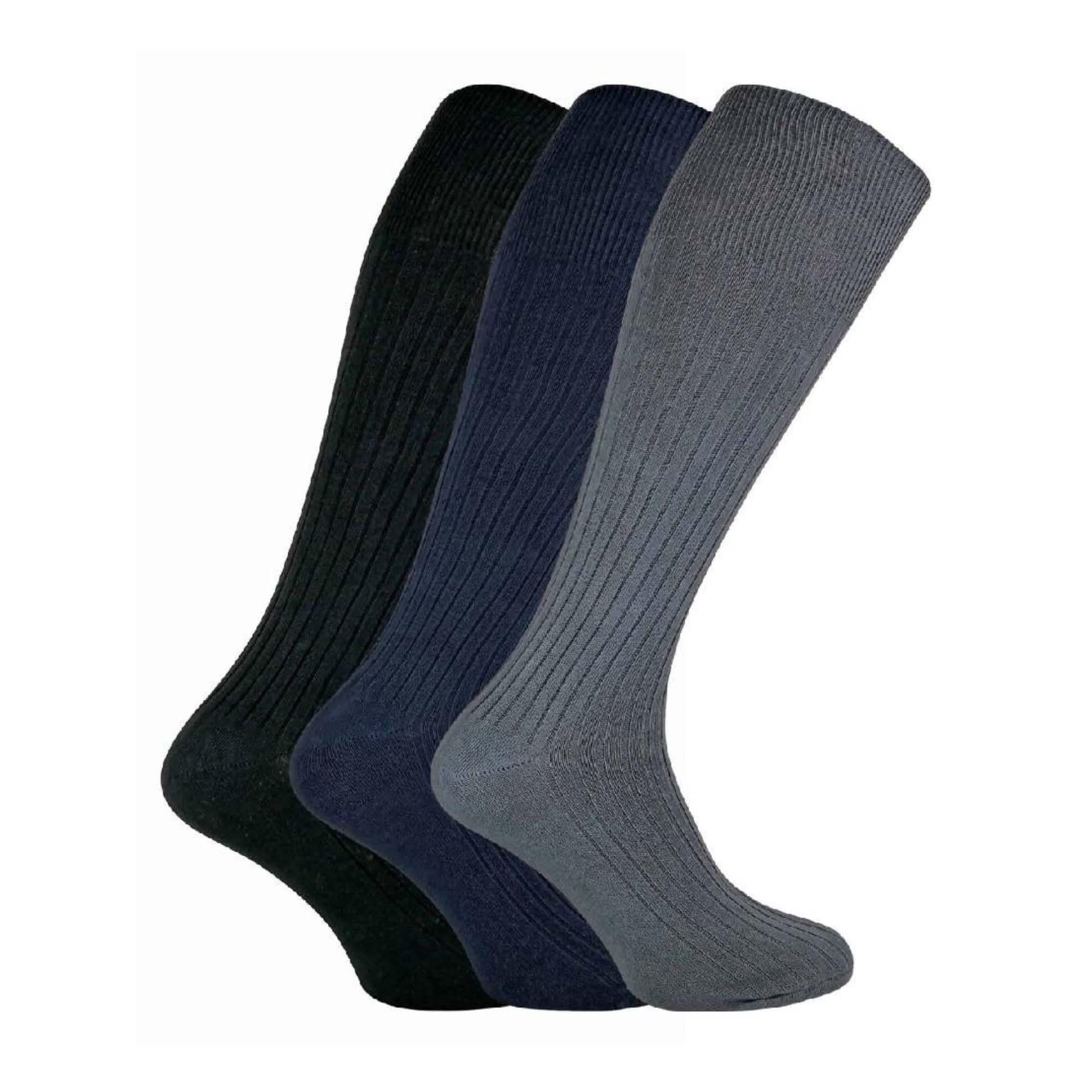 Sock Snob Men's Knee High Socks - 100% Cotton - Size 6-11