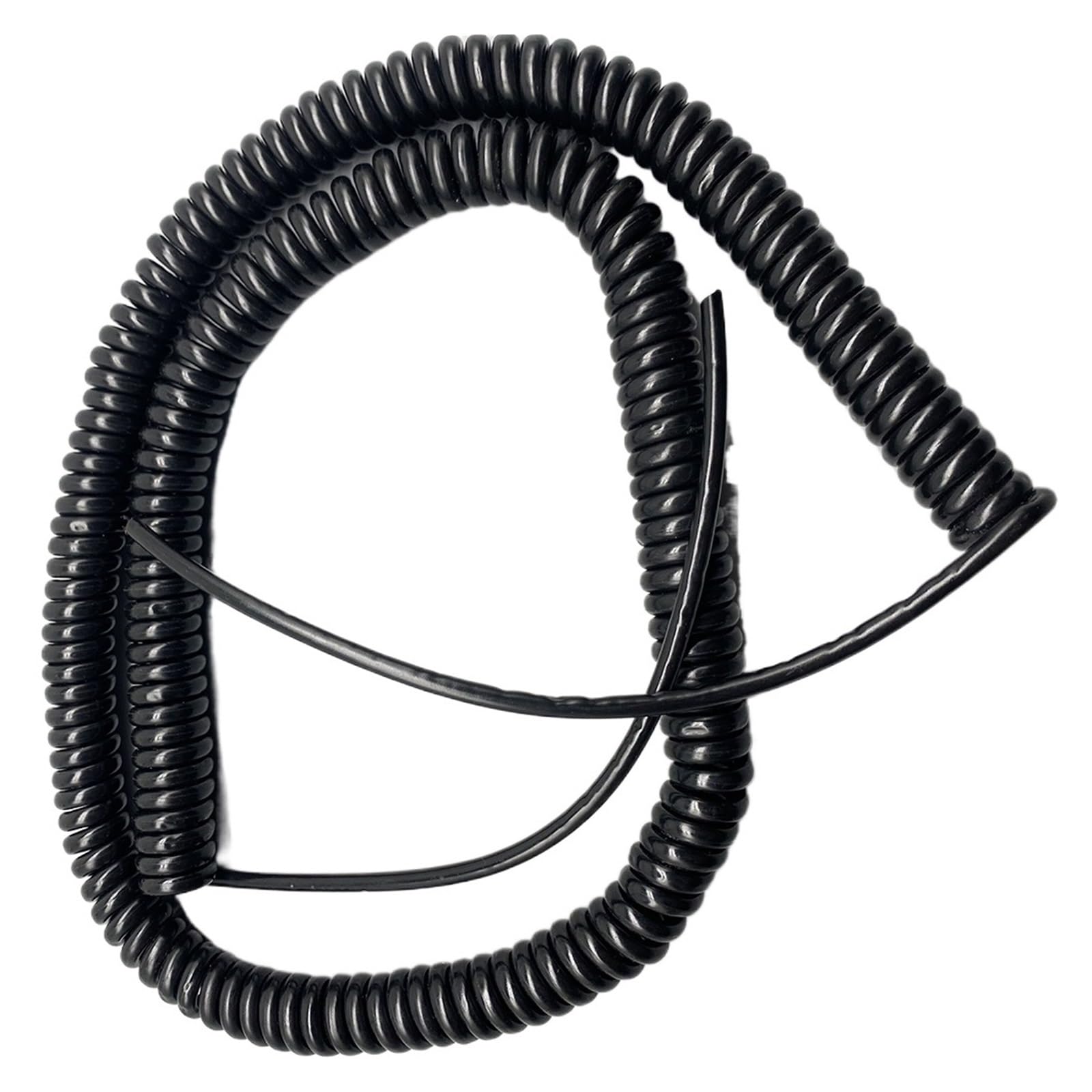 Cable Cord 24AWG Retractable Power Cord 0.2mm Square Spring Spiral Wire 4 Core Copper Core Extend Tensile Wire Spiral Extension (Size : Stretch 1.25 Meters, Color : 4 core 0.2mm2)