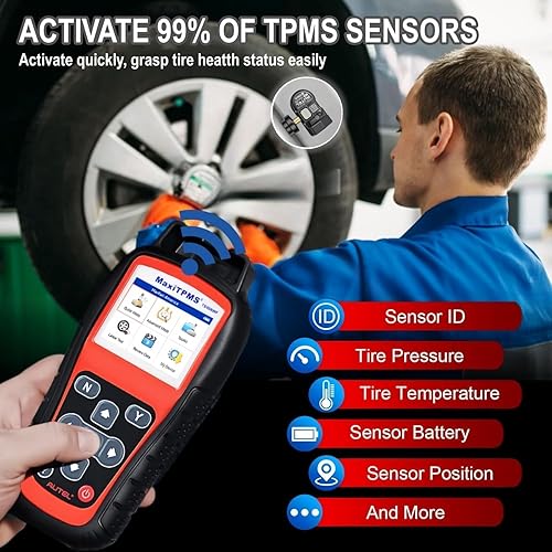 Vista 4 de Autel MaxiTPMS TS508WF Herramienta de reaprendizaje TPMS, actualización de la herramienta TS508 / TS408 TPMS, activar/volver a aprender todos