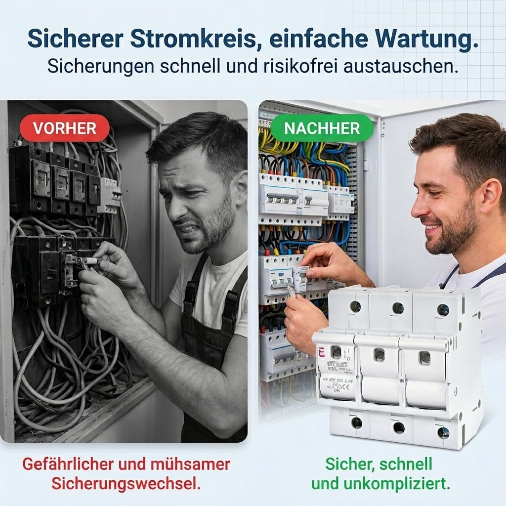 ETI Lasttrennschalter NEOZED Sicherungssockel 3-polig für D01-D02 Sicherungen - 63A - 400V (1)