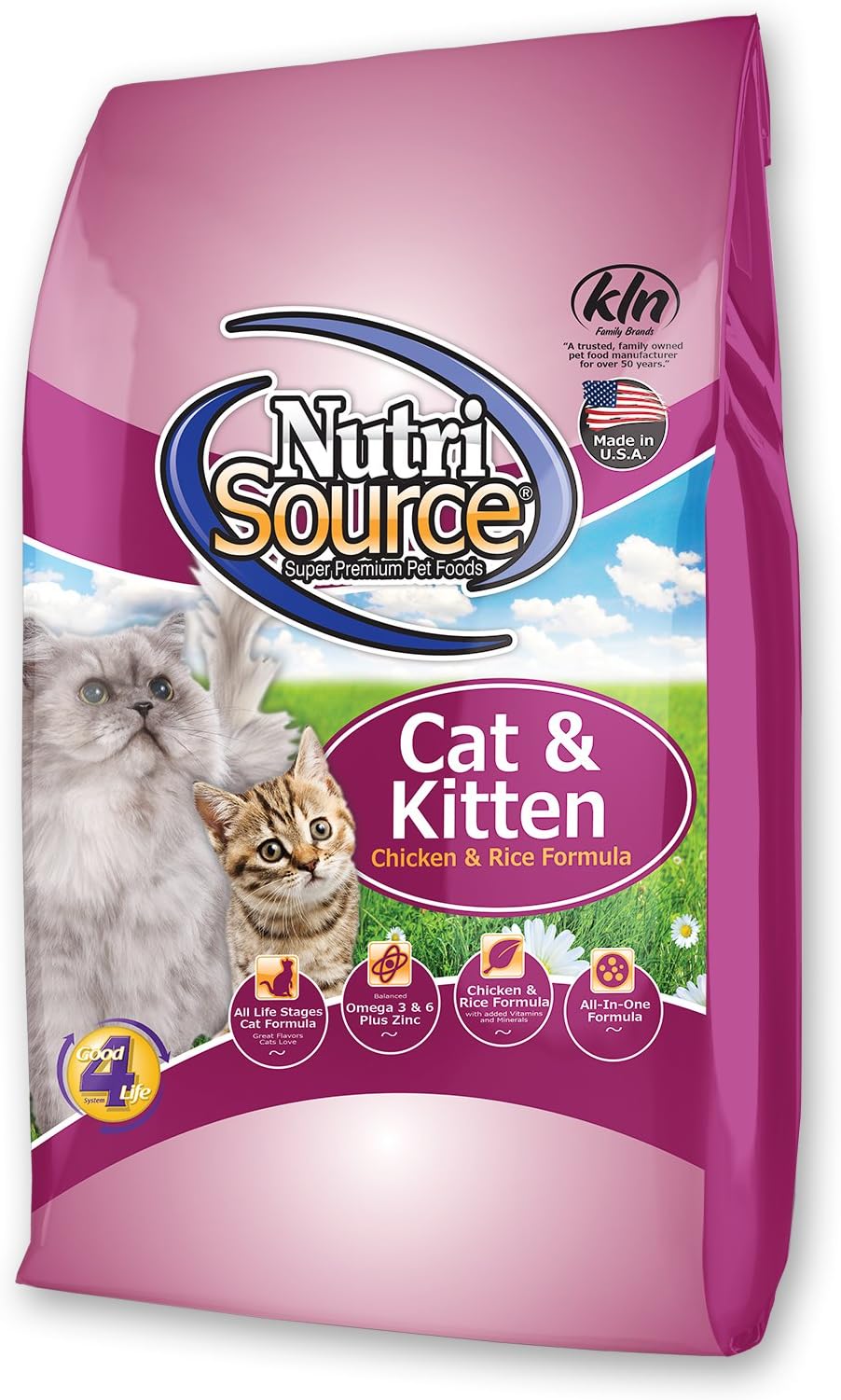 NutriSourceChicken and Rice Cat/Kitten Food Size: 1.5-lb Bag