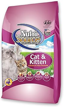 NutriSource Chicken and Rice Cat/Kitten Food Size 1.5-lb Bag