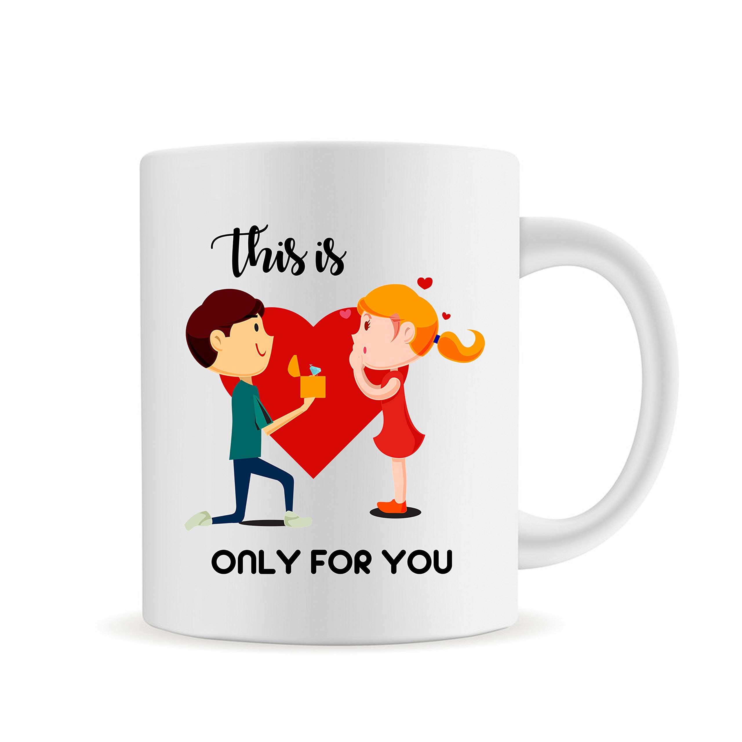 PrintValueFunny Mug, This Is Only For You,Ceramic Coffee Mug, 11 OZ Inspirational and sarcasm Mug Gifts