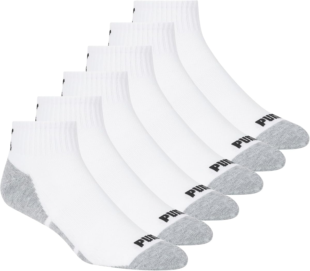 Pack de 6 pares de calcetines de cuello redondo para hombre