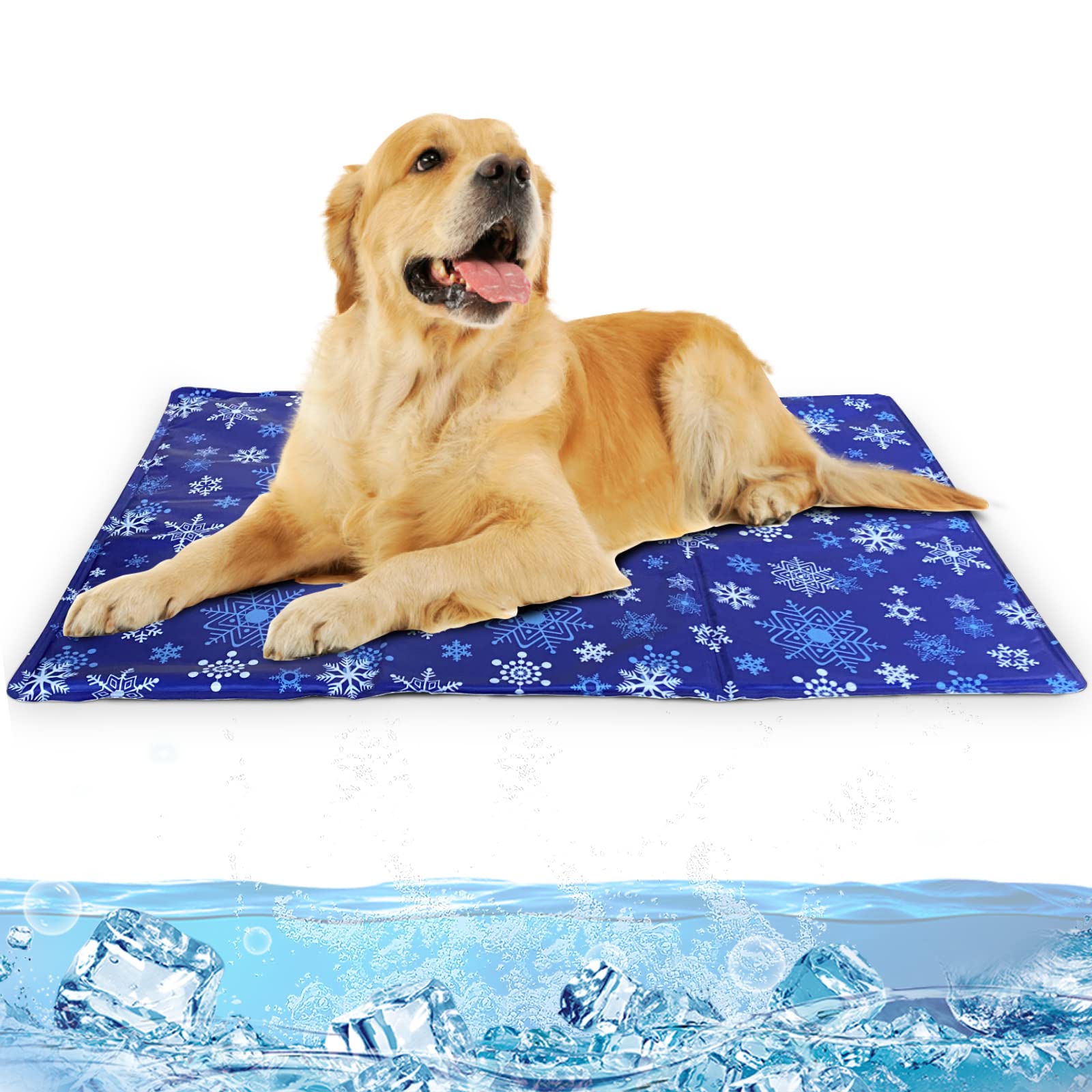 NAMOTEK Pet Cooling Mat for Dogs Non-Toxic Gel Self Cooling Pad for Dogs Cats in Hot Summer Durable Cool Pad Waterproof & Easy Clean
