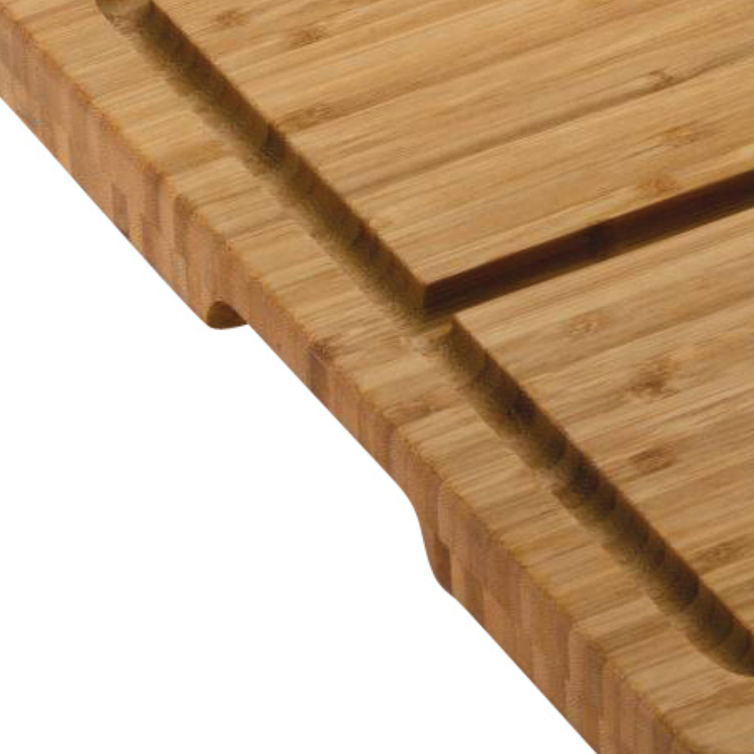 Rockingham Forge Bambú Deluxe con Púas, Tabla de Cortar y Trinchar de Madera, Marrón, 48 x 36cm