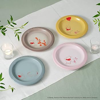 完売品　限定　新品　くまのプーさん/レジェ・プレート 18cm (4枚入り) LE CREUSET - 完売品 限定 新品 くまのプーさん/レジェ