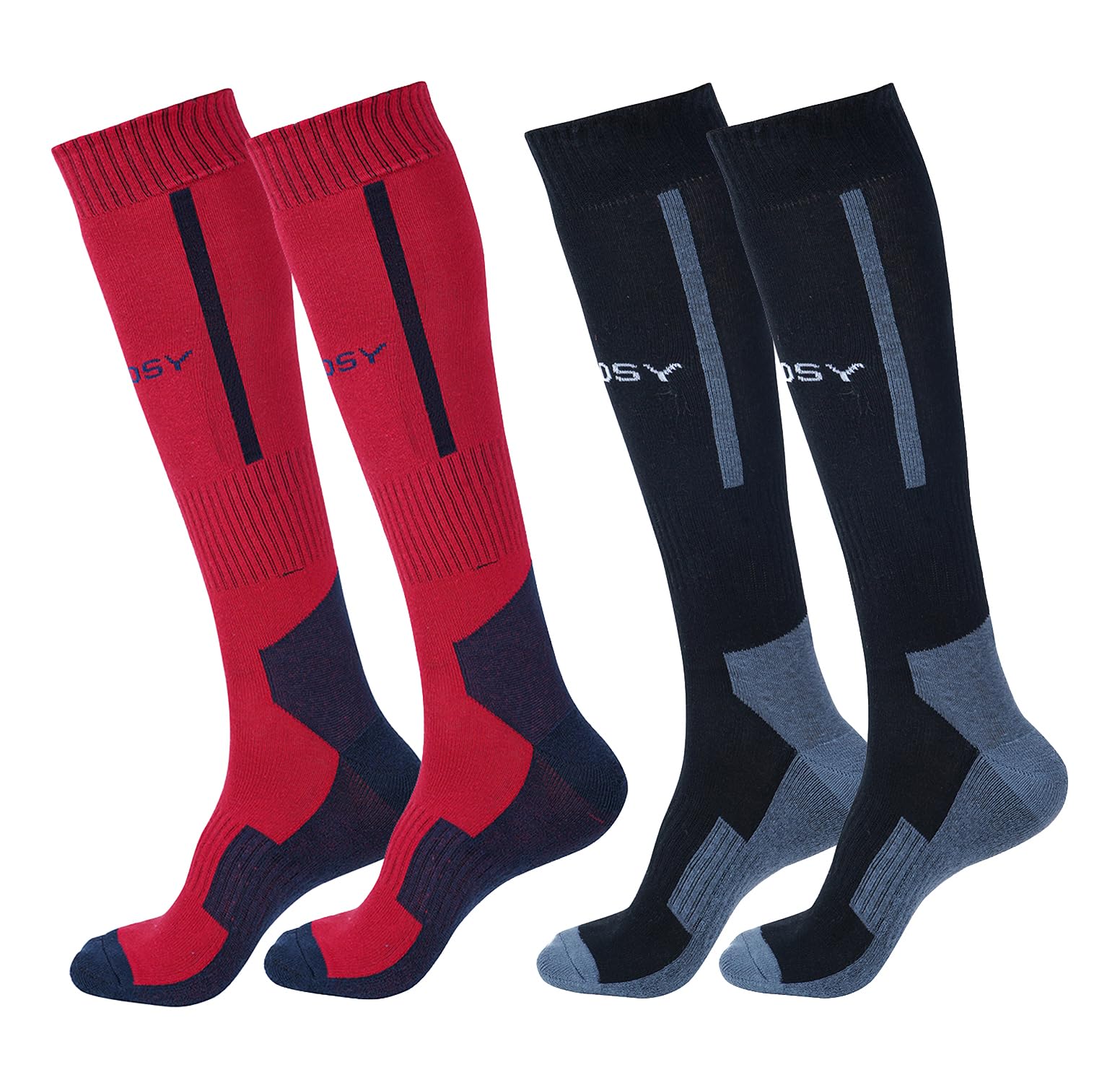 Knee Length Socks for Men & Women - Soft Cotton, Breathable, Sports & Casual, High-Performance Football & Cricket Long Socks Pack