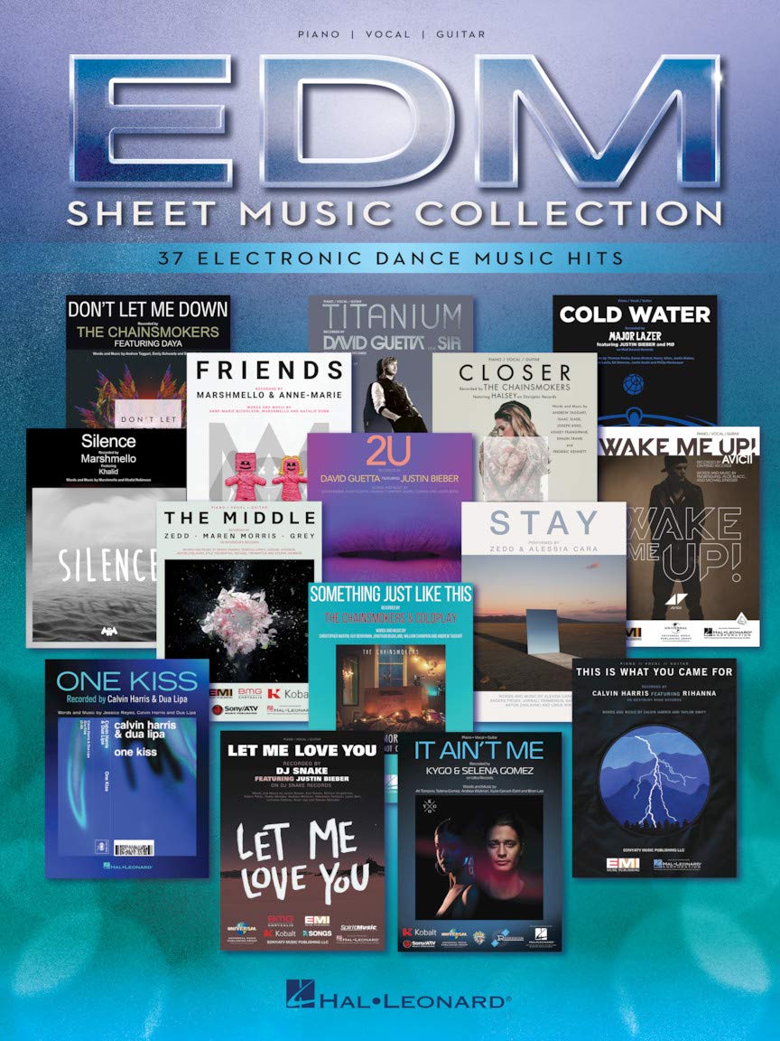 EDM Sheet Music Collection. Piano, Voix & Guitare.