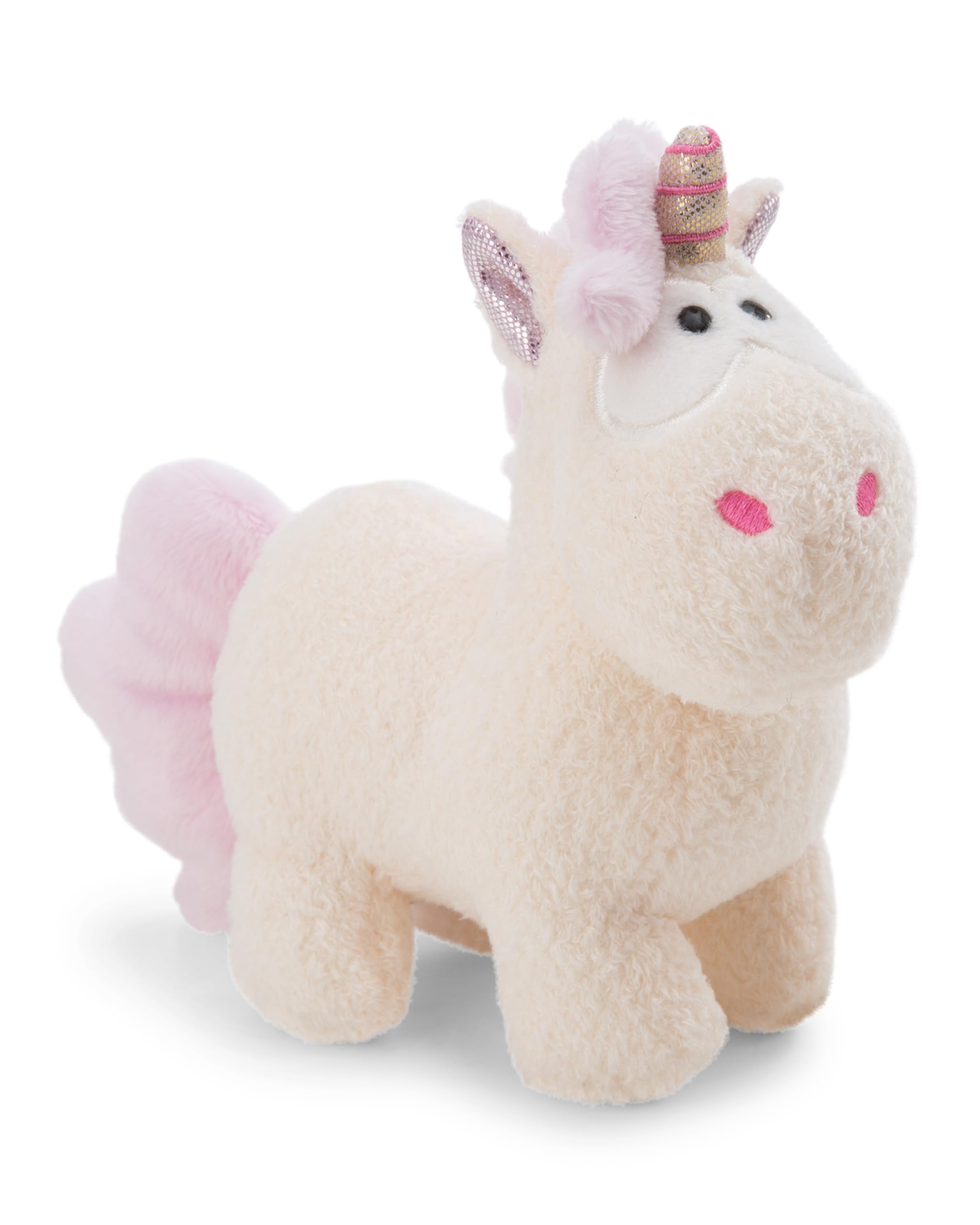 NICI Cuddly Unicorn Creamy Pink 13 cm, White, Soft Plush Toy, Cute Stuffed Toy for Cuddling & Playing With, Great Gift Idea for Children and Adults - 61905