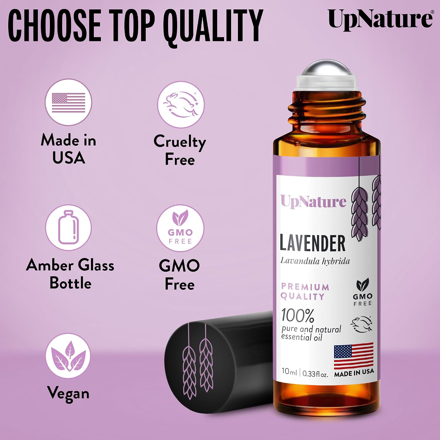 UpNature Calm Essential Oil Roll On - Stocking Stuffers for Teen Girls and Women - 100% Natural Stress Relief Aromatherapy Blend - Relaxation Self Care Gifts for Women, view 13