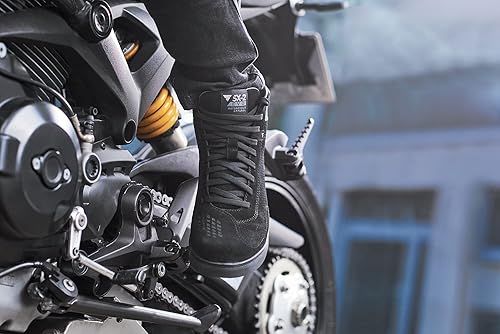Miniatura 4 de SHIMA SX-2 EVO - Zapatos de motocicleta para hombre, transpirables, de cuero reforzado, zapatos para la calle con soporte para el tobillo, suela