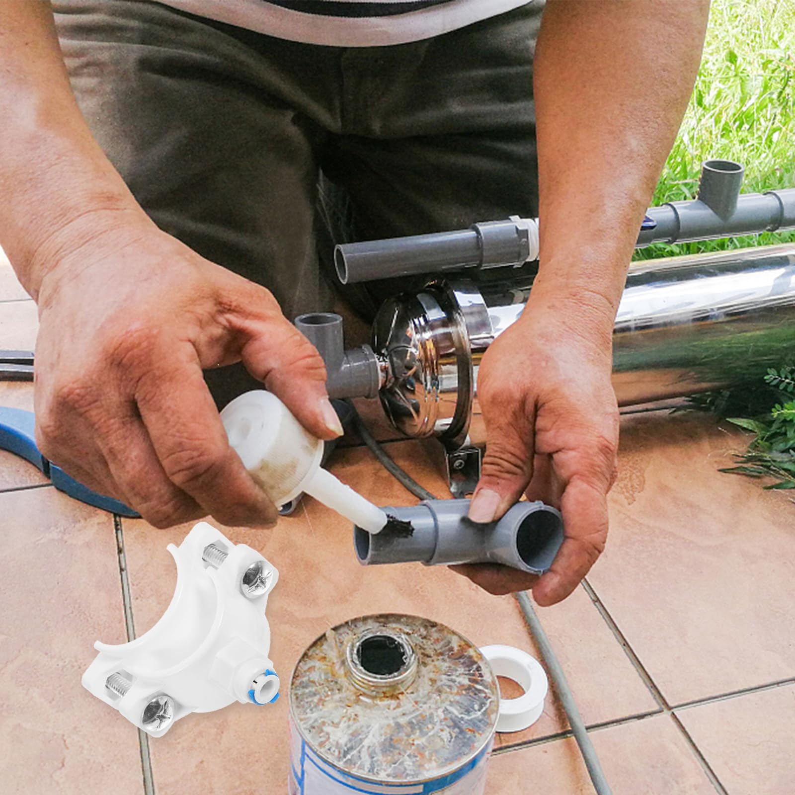 Válvula de desagüe para sillín, pinza para debajo del fregadero, filtros para el agua de válvulas de filtración de inversa, herramientas de reparación