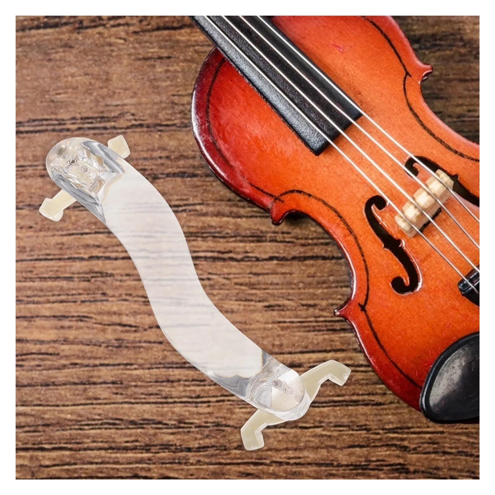 1 pezzo di supporto ergonomico for poggiaspalla for violino in acrilico bianco for il gioco
