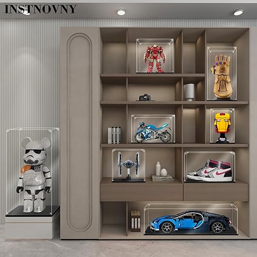 Miniatura 6 de Instnovny Vitrina de acrílico para coleccionables, caja de exhibición de acrílico para Lego 43172, juguetes de construcción de castillos, estuche