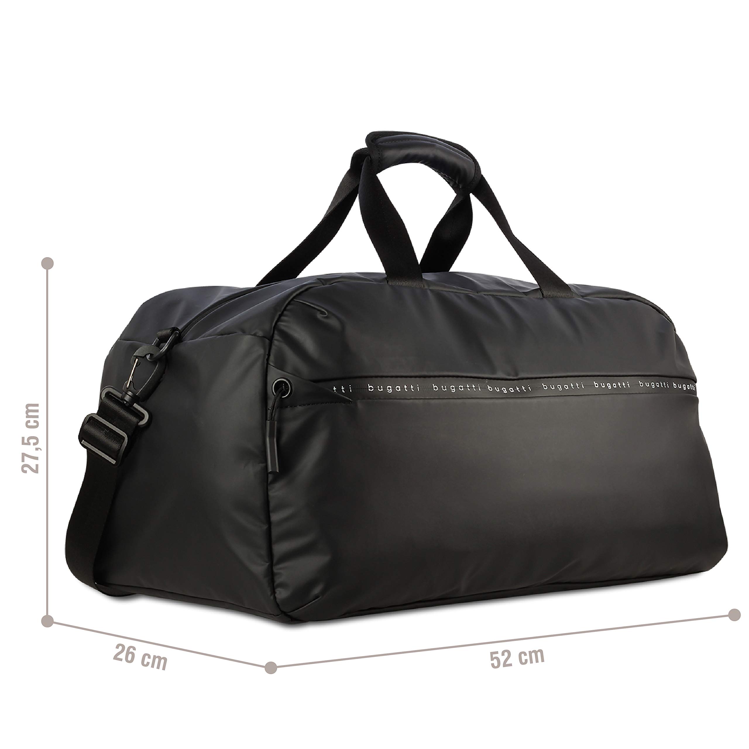 Bugatti Blanc Bolsa Deporte y Viaje Hombre Mujer - Negro