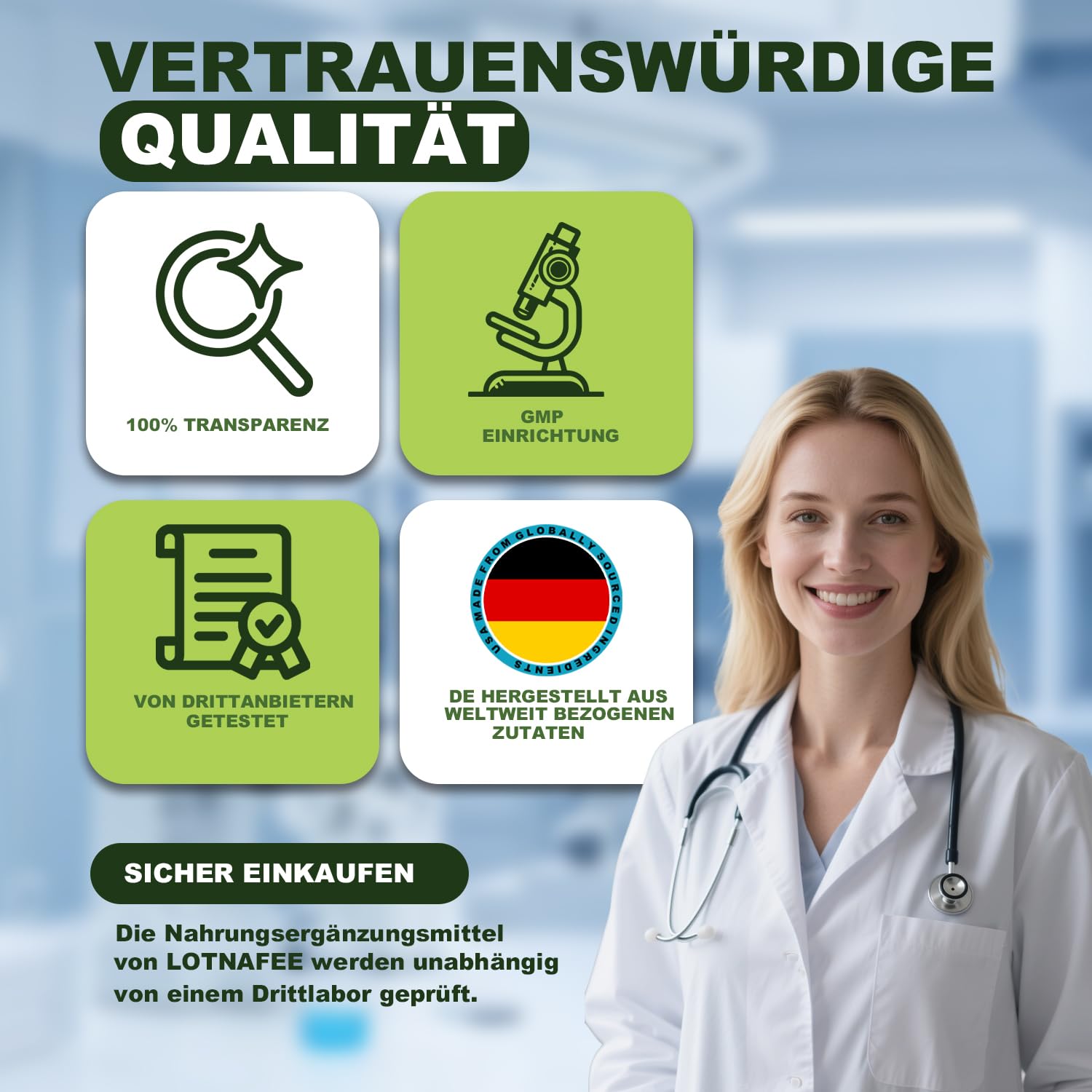 NAD+ Zellregeneration 1000mg – Flüssigkeit NAD Nahrungsergänzungsmittel für Anti-Aging, DNA-Reparatur & Energie – NAD+ Booster mit Resveratrol, Kollagen & Quercetin – 10 Trinkampullen