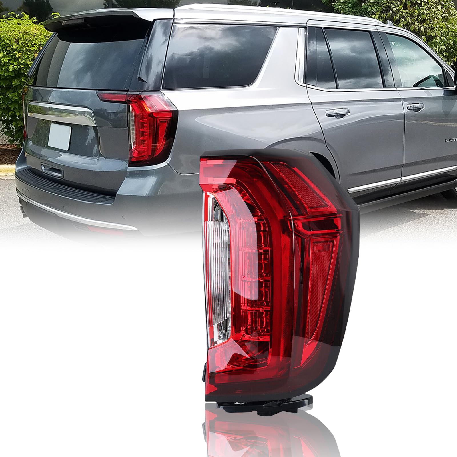 Fancemot Tail Light Right Passenger Side Rear Lamp Compatible for GMC Yukon 2021-2024, OE# 84816393 GM2801317 (RH-Right Passenger Side)