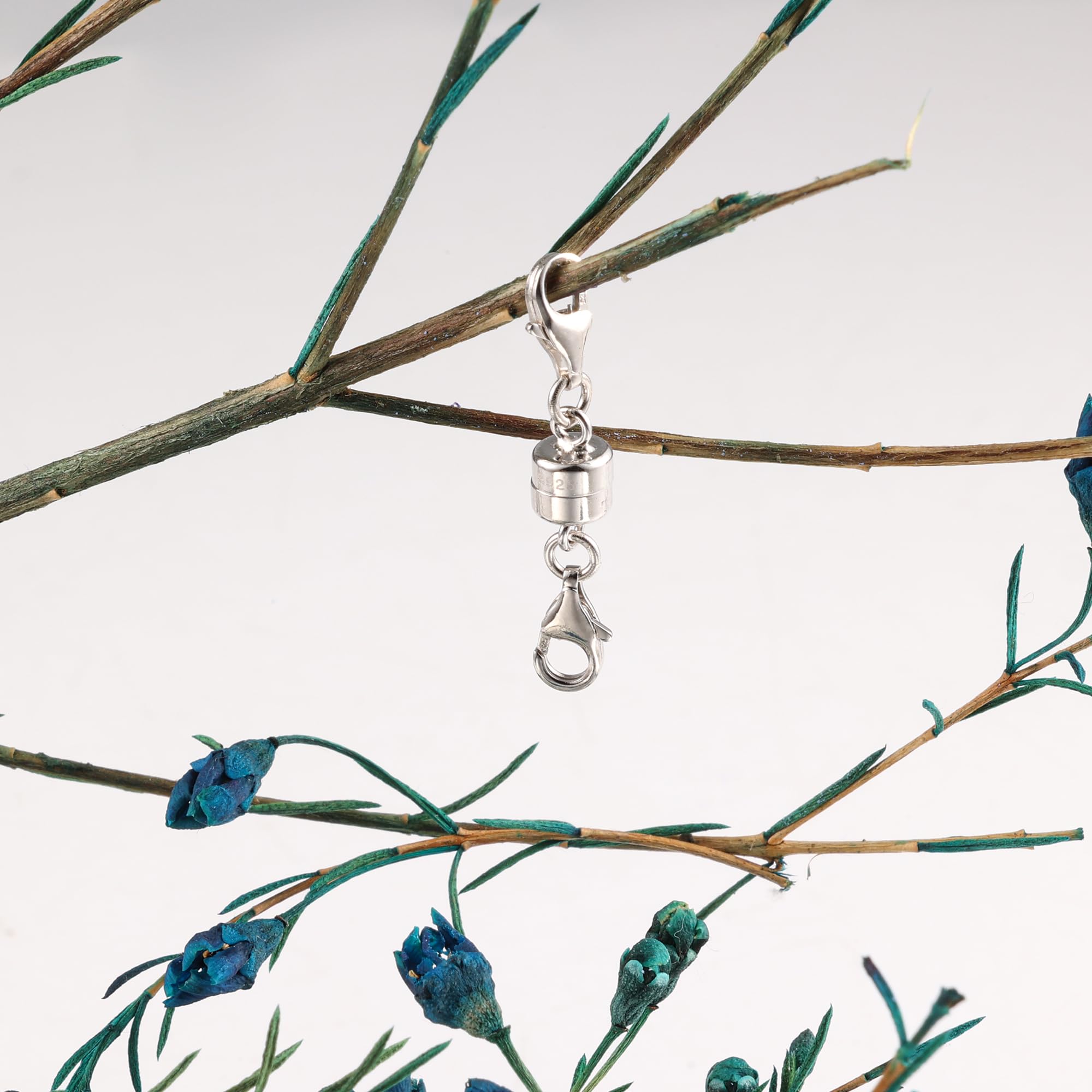 ALEXCRAFT Magnetic Double Lobster Clasps Sterling Silver 925 Necklace Double Jewelry Clasps - Image 2