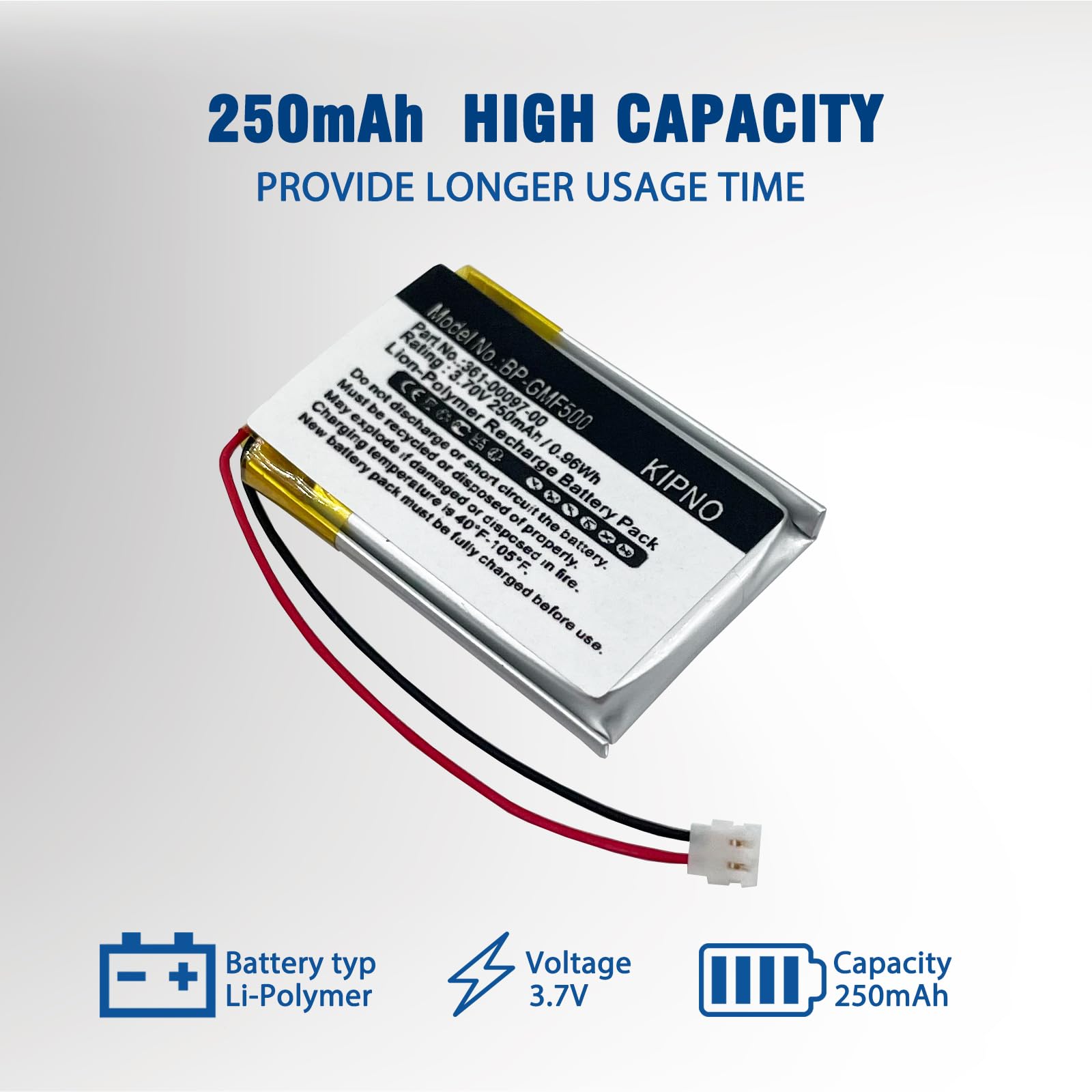 Sisawia Replacement Battery for Garmin Fenix 5,361-00097-00,Approach S60,Forerunner 935,250mAh