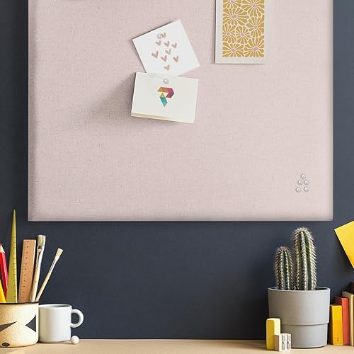 Miniatura 4 de Pro Graphx - Tablón de anuncios de tela para paredes, grueso y elegante, sin marco, tablero de memoria, oficina, hogar, elegante, decorativo u