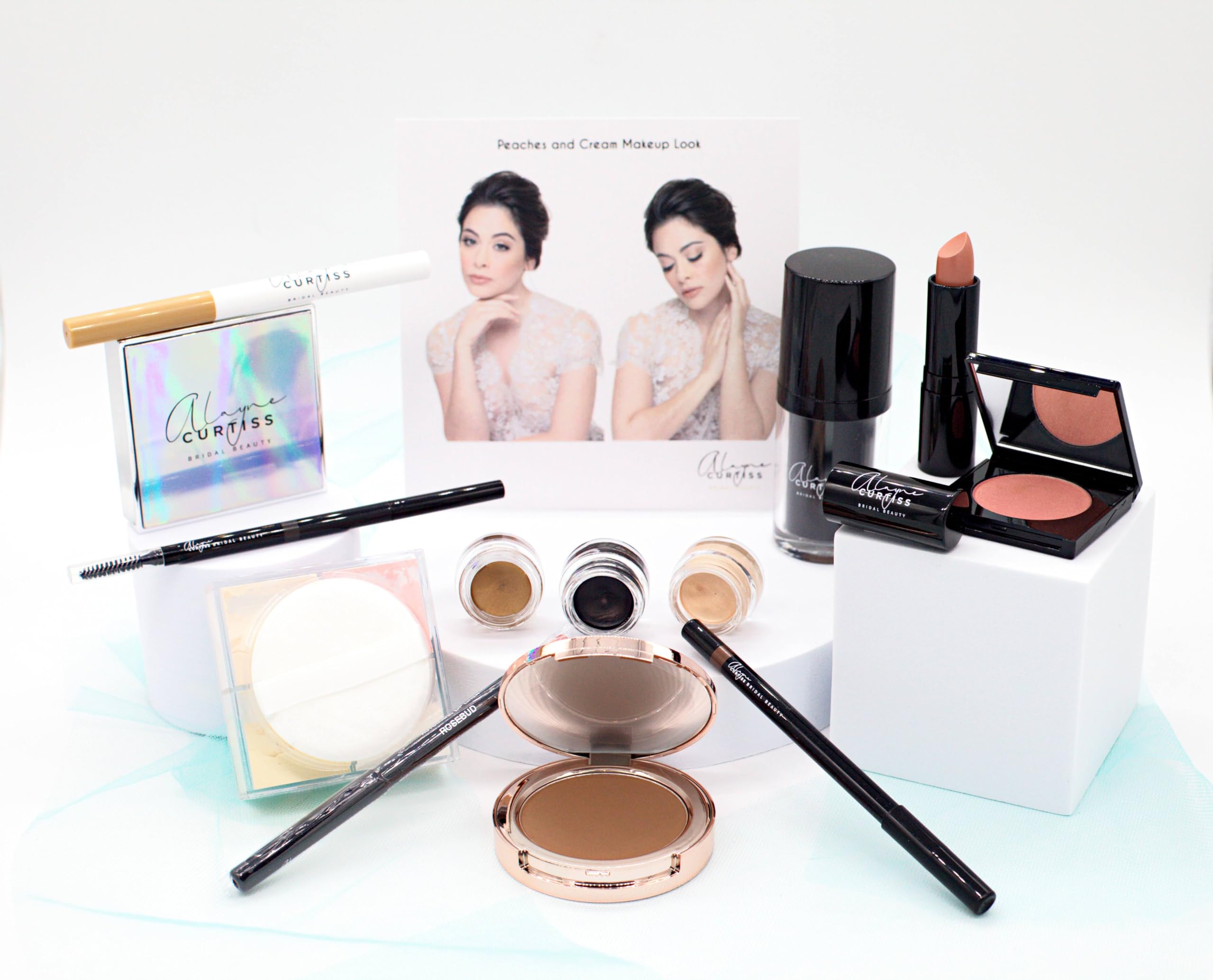 Peaches and Cream DIY Bridal Makeup Kit - 13 Products Included