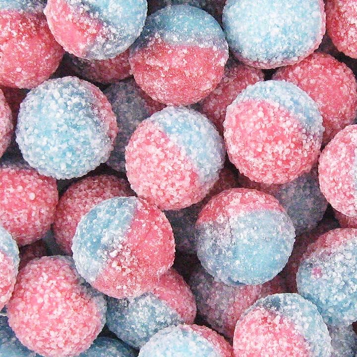 BarnettsMega Sour Candy Bubblegum 250g - Trendy Sweet Bags - Traditionally Handmade Sweets - Sour Coating Lasts 20 Seconds - Candies for Party Bag, Gift Hamper, or Hamper Box