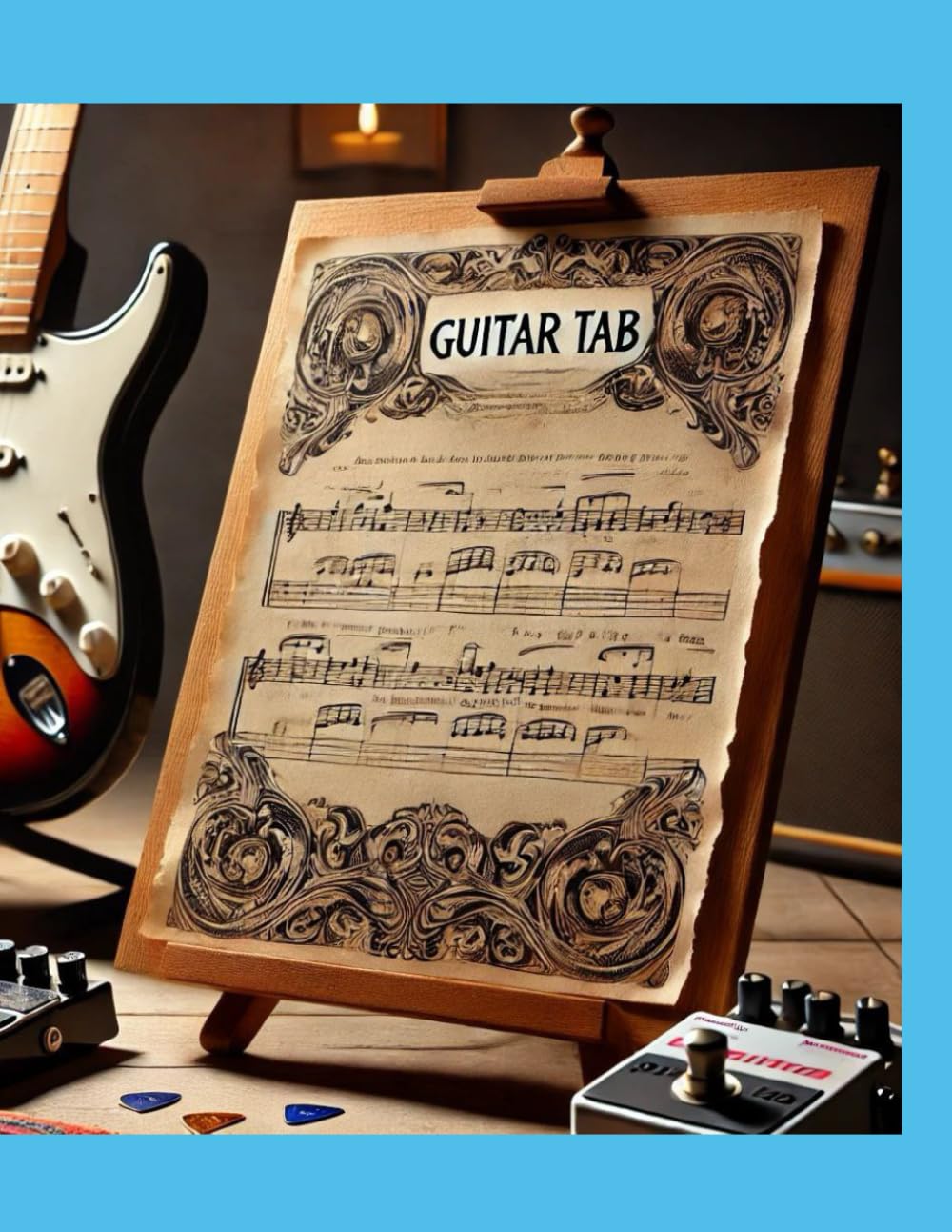 Carnet de tablature guitare écriture de chansons et méthode guitare avancée