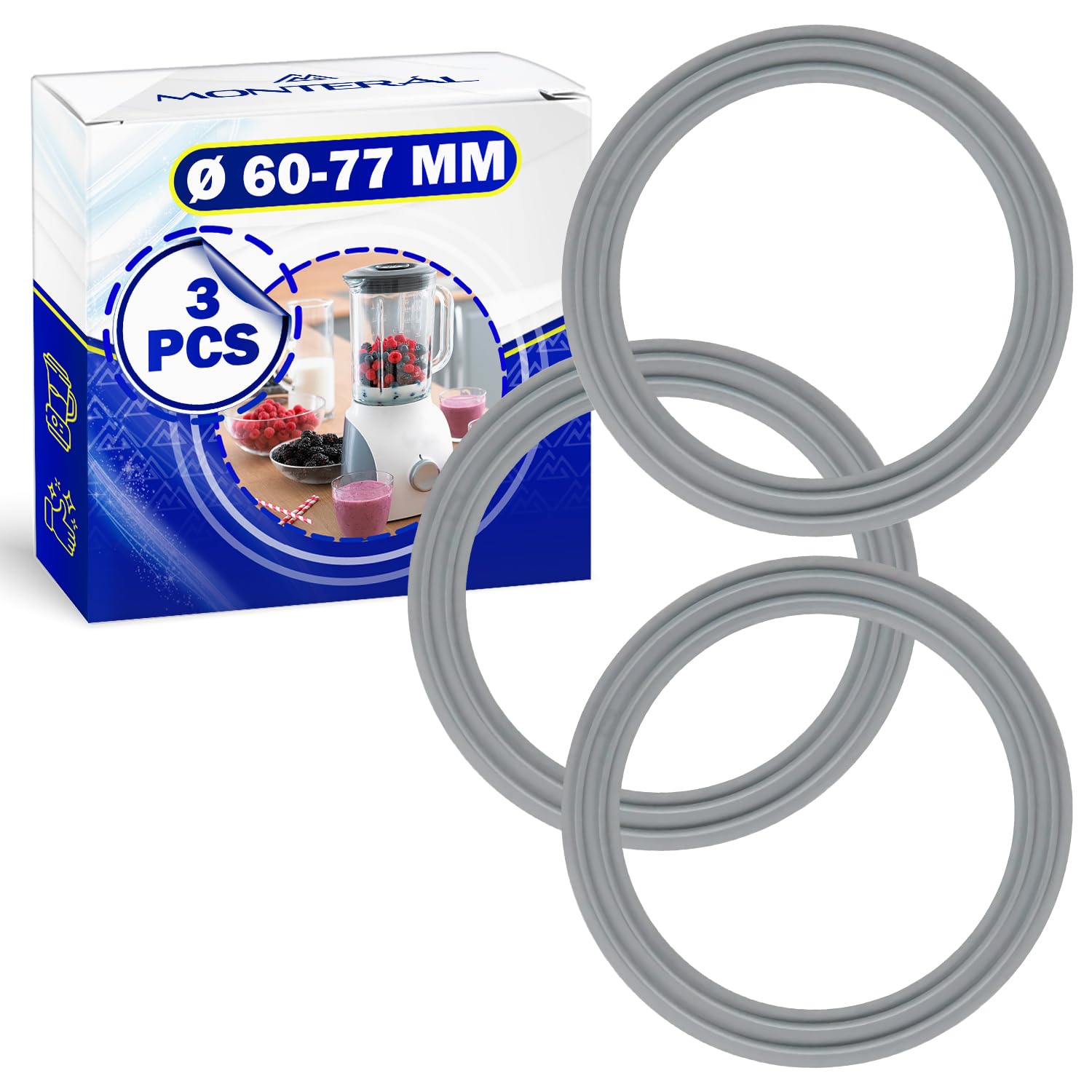 Réparation Appareil Cuisine ONIX TECH Joints 3 Pièces - Référence KW650544 - Compatible Multiple Modèles Blender Kenwood Réparation Appareil Cuisine ONIX TECH Joints 3 Pièces - Référence KW650544 - Compatible Multiple Modèles Blender Kenwood