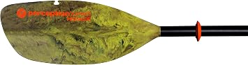 Perception Kayaks Pescador Adjustable Kayak Fishing Paddle -2 Piece Moss camo, 230-250cm/90.5-98.5