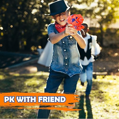 Miniatura 5 de JONEG Paquete de 2 pistolas de pistola de juguete, juguetes de armas para niños de 6 a 8 años, regalo de cumpleaños para niños de 6 a 7 años, ideas