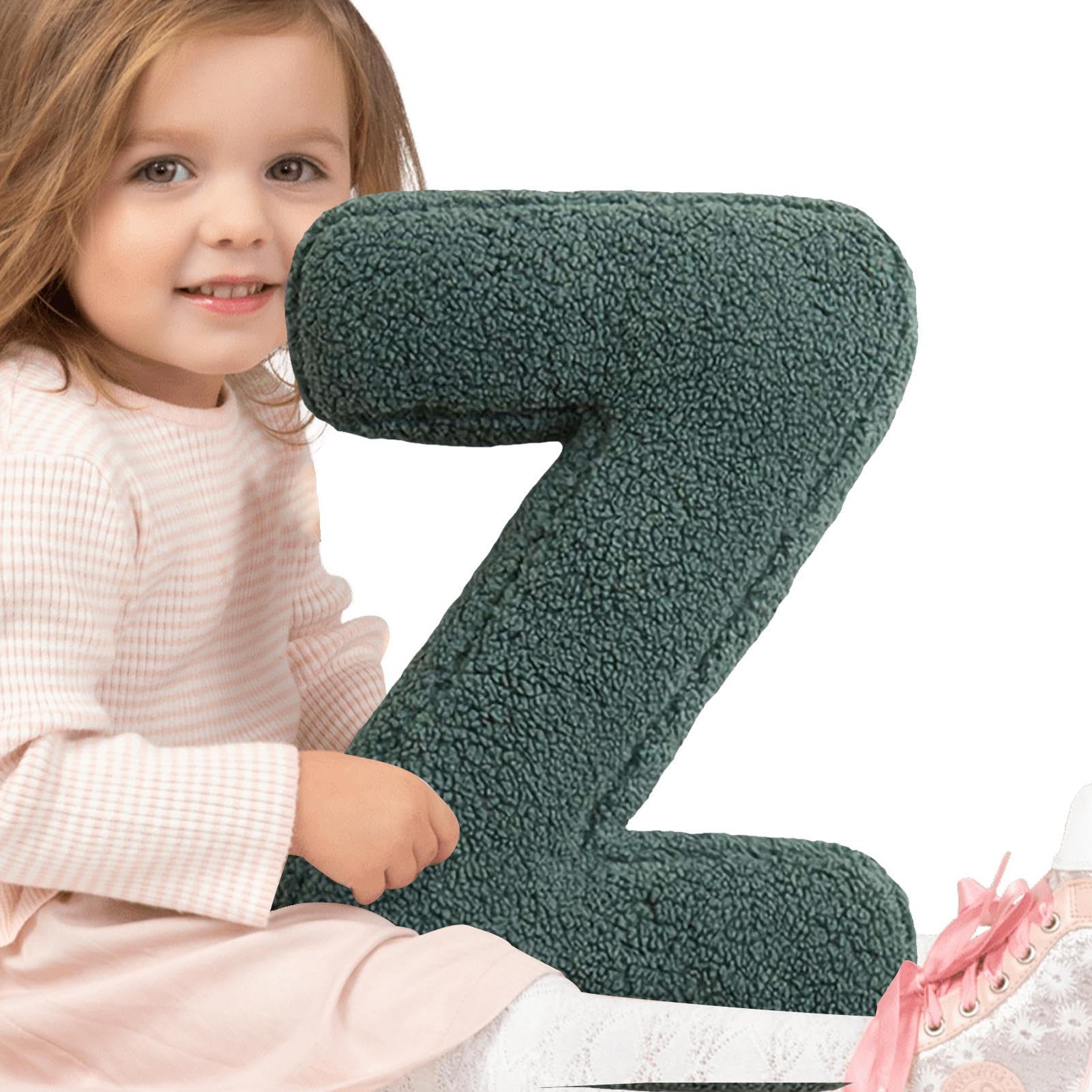 Letter Pillow, Plush 3D English Alphabet Cushion, Cute A To Z Initial Letter Pillow, Soft Hugging Pillows Decorative, For Sofa Bedroom Car Decor