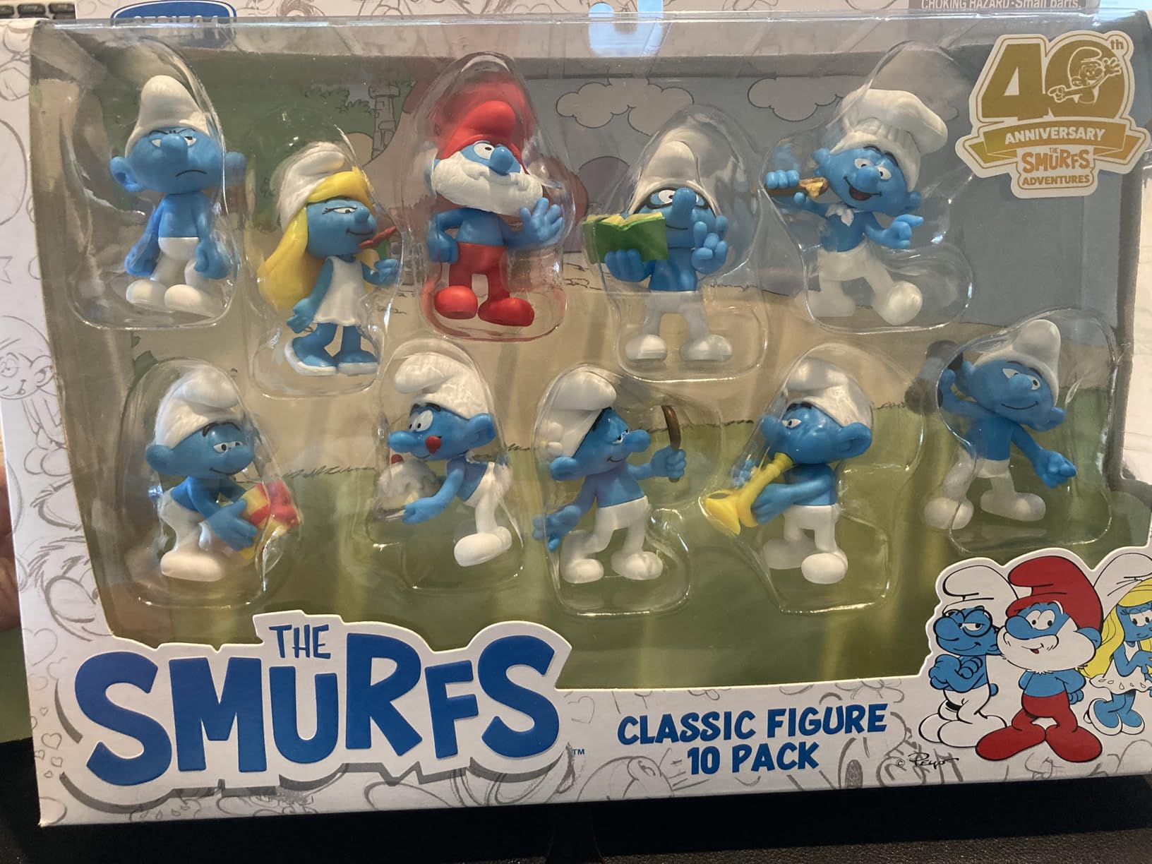 The Smurfs 40TH Anniversary Classic Figure 10 Pack - Global | Ubuy
