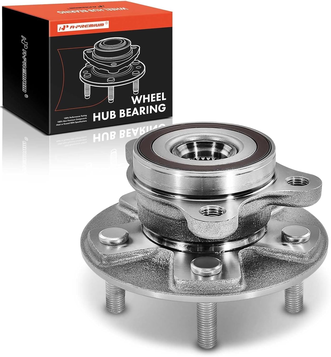 A-Premium Front Wheel Bearing and Hub Assembly with 5-Lug Compatible with Toyota C-HR CHR 2018-2022 & Lexus UX200 2019-2022, UX250H 2019-2023, with 2.0L Engine