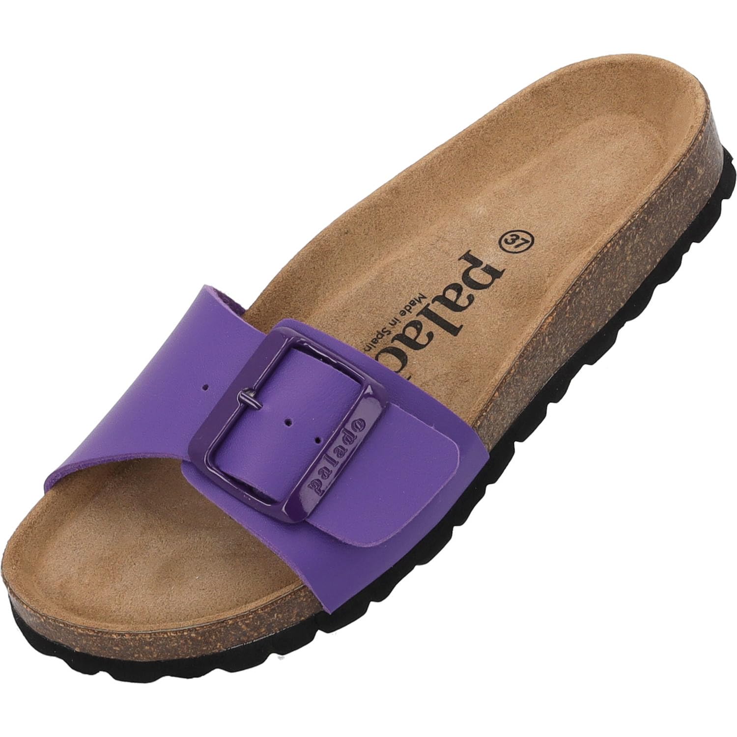 Palado Pantoletten Damen Malta EGS Matt – bequeme Sandalen Made in Spain - Hausschuhe mit dämpfendem Kork-Fußbett - modische Sommerschuhe