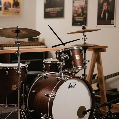 Miniatura 6 de 10 pares de baquetas de nailon 5A, baquetas de ejercicio de plástico antideslizante, baquetas multicolor para percusión de instrumentos, práctica,