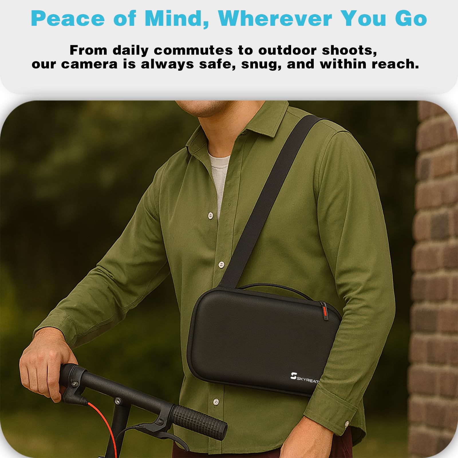 SKYREAT Tragetasche für OSMO 360 Case, kompatibel mit Action Invisible Selfie Stick, Tragbare Reisetasche für DJI Omso 360 Adventure Combo Zubehör
