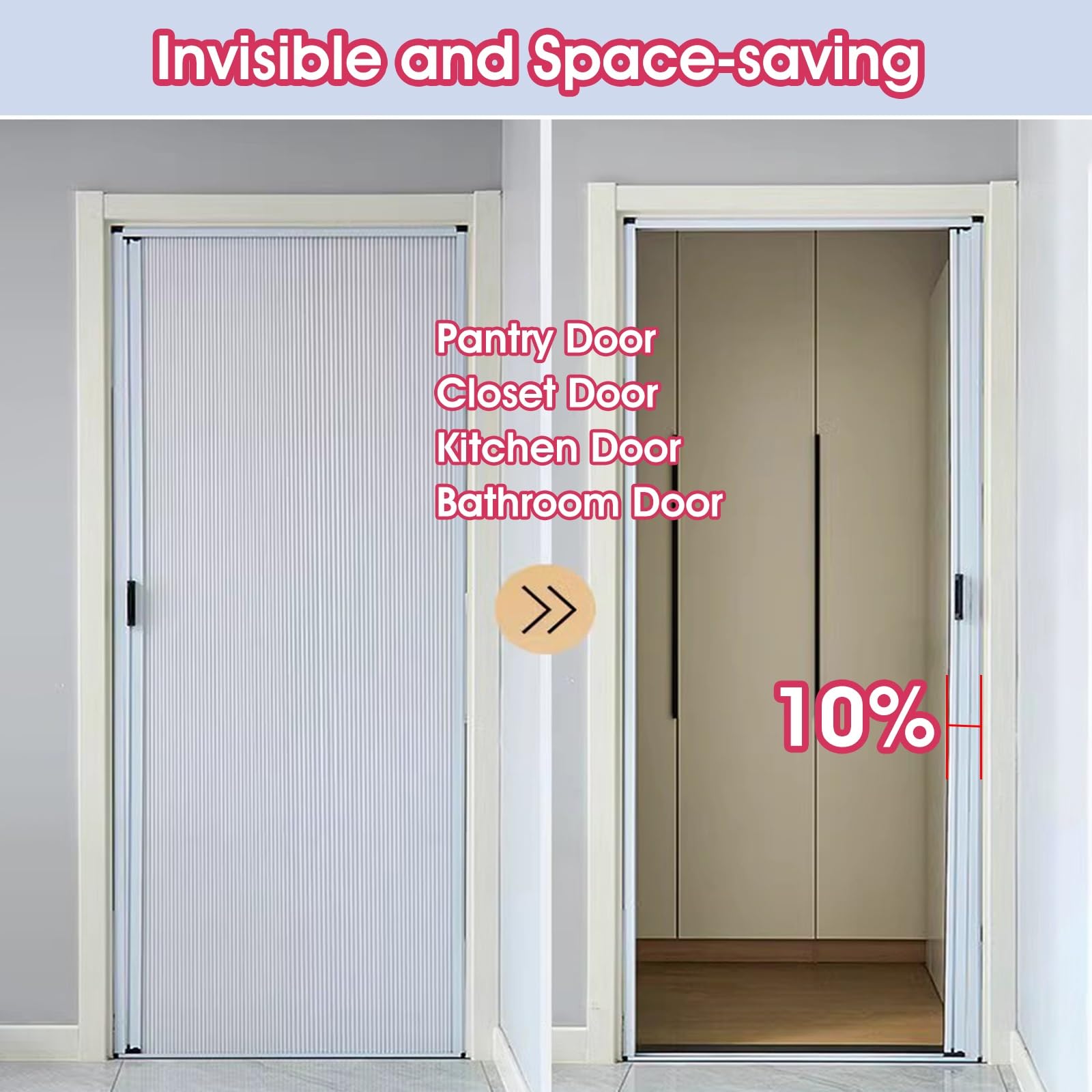 Falttür Innentür Ziehharmonika - Anpassbare Schiebetür Für Küche & Wohnzimmer